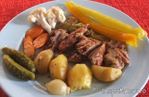 pulpa de rata cu legume la tava 8