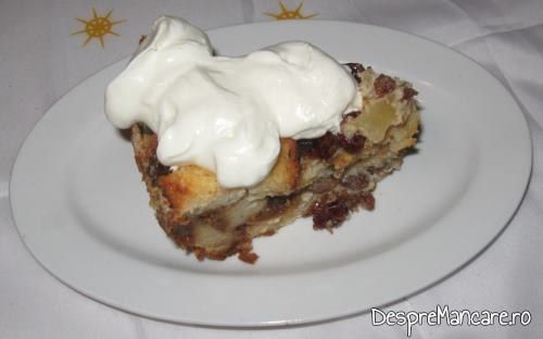 tort din cozonac invechit cu frisca 9