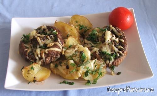 cartofi si ciuperci umplute la cuptor 11