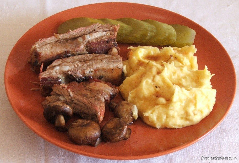 coaste de porc la cuptor cu piure de legume 6