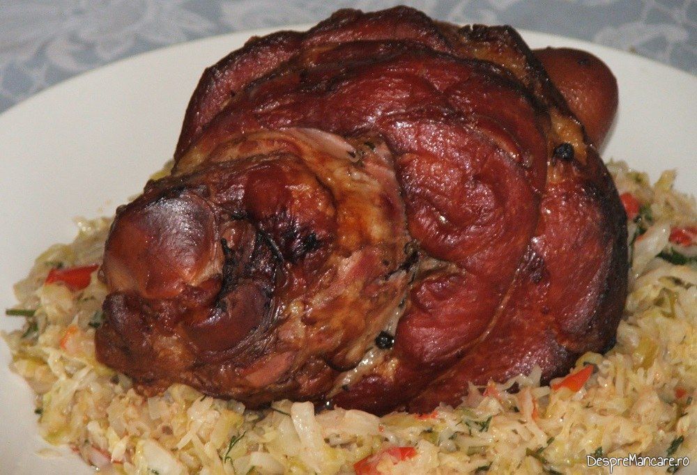 ciolan de porc afumat fiert si apoi copt cuvarza noua calita 8