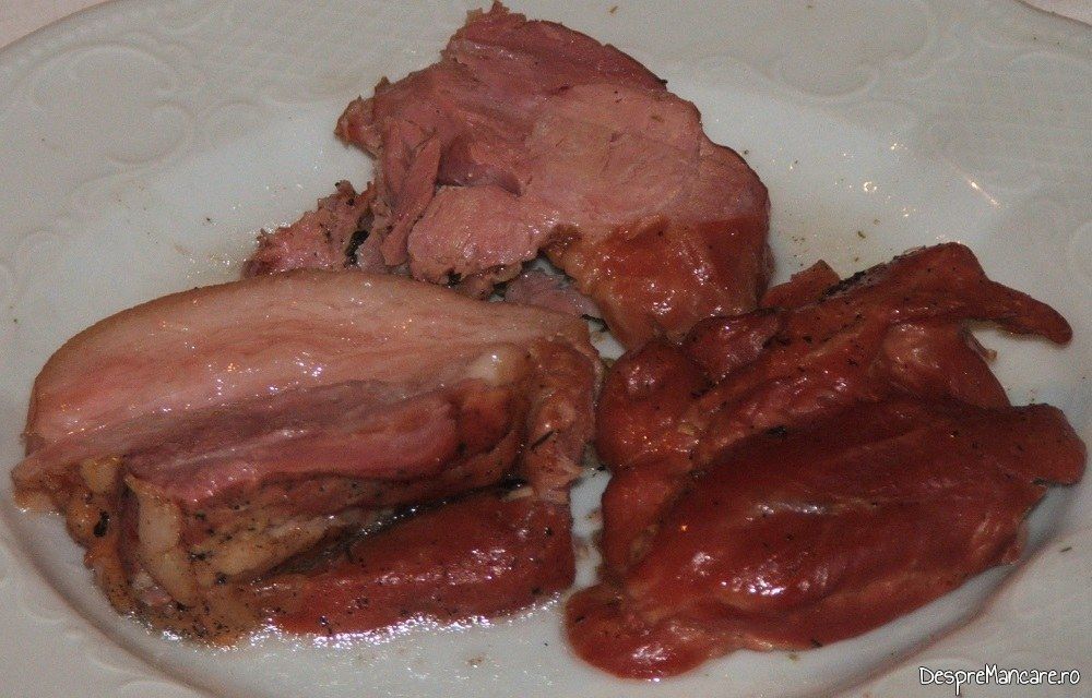 ciolan de porc afumat dezosat unduit in bere 2