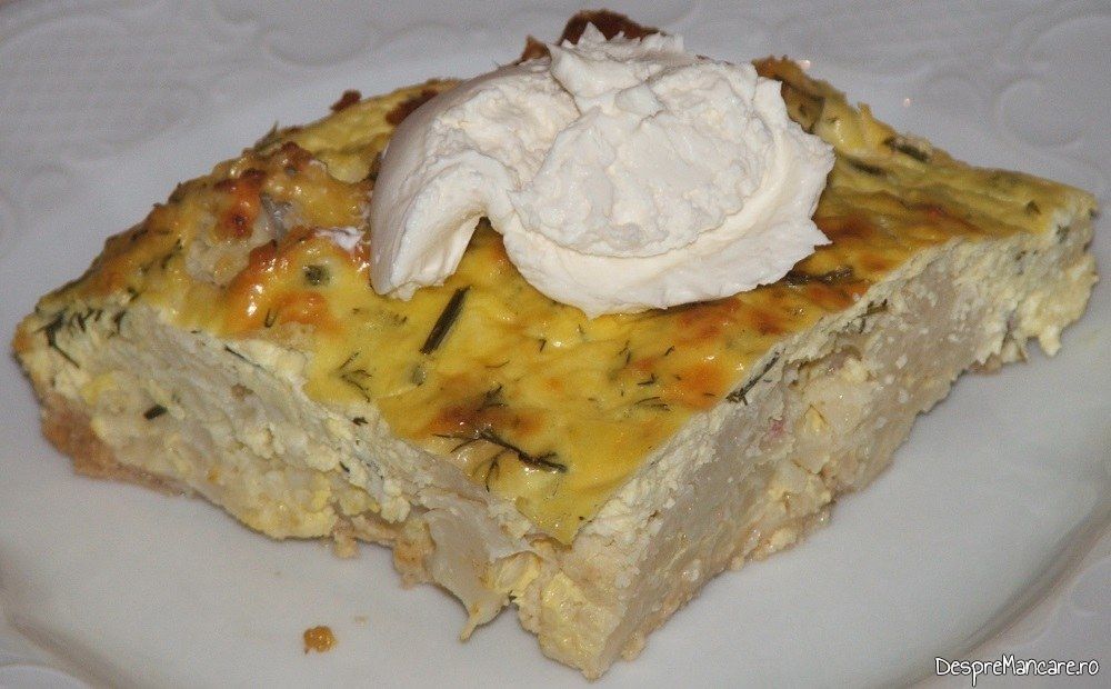 sufleu de conopida cu costita afumata 9