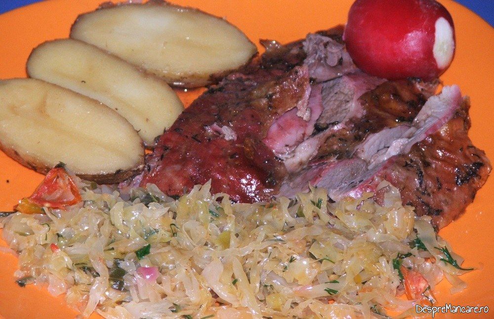 pulpa de miel cu cartofi noi la cuptor 7
