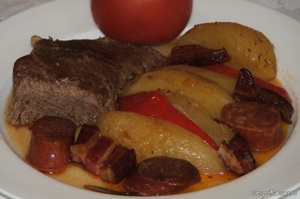 antricot de vitel inabusit in bere cu legume la cuptor 11