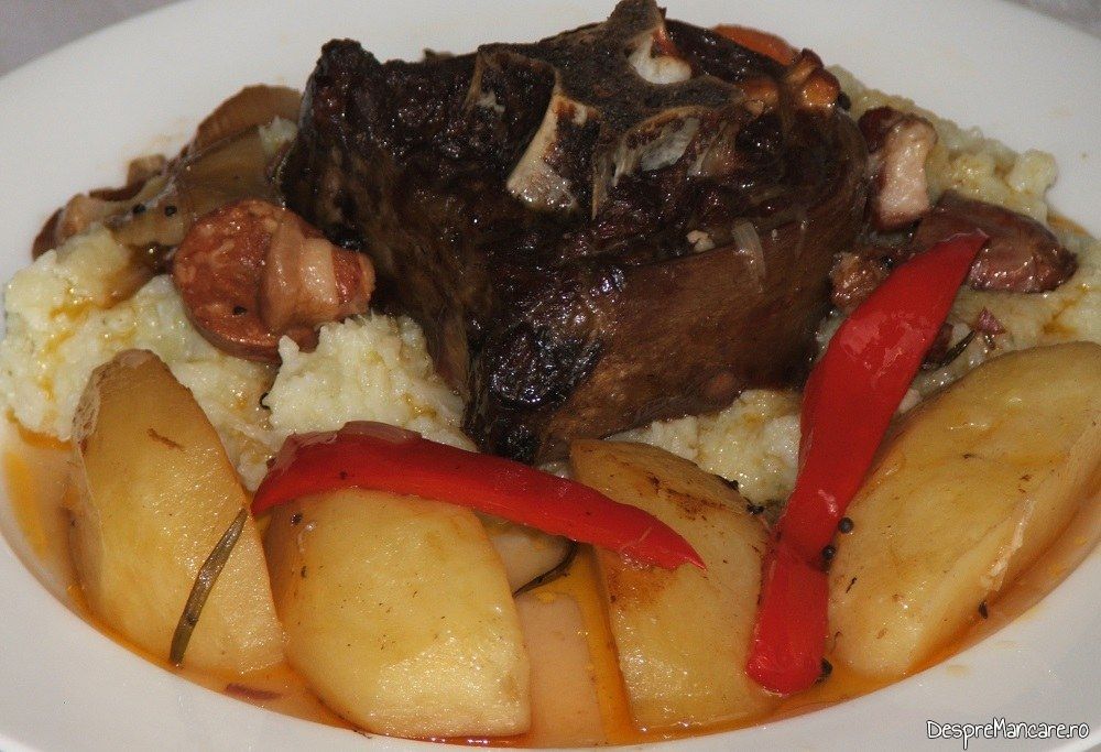 osso buco din gat de oaie cu pilaf de orez 11