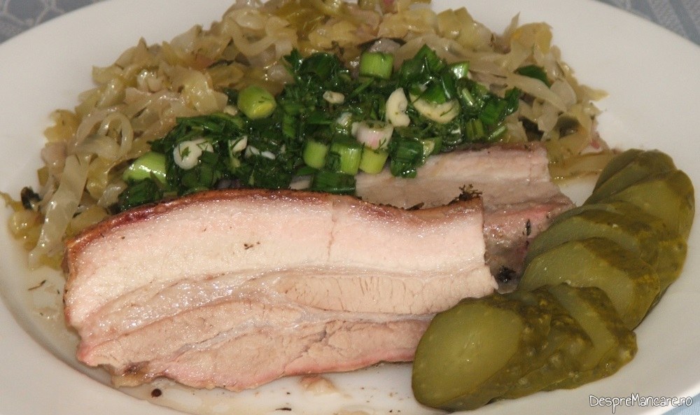 fleica de porc cu sorici coapta cu varza noua calita 11