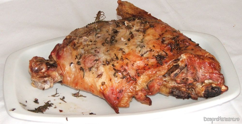 pulpa de miel impanata cu usturoi si rozmarin coapta 4