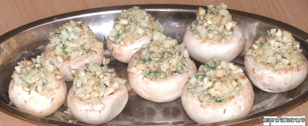 ciuperci albe umplute cu gorgonzola la cuptor 5