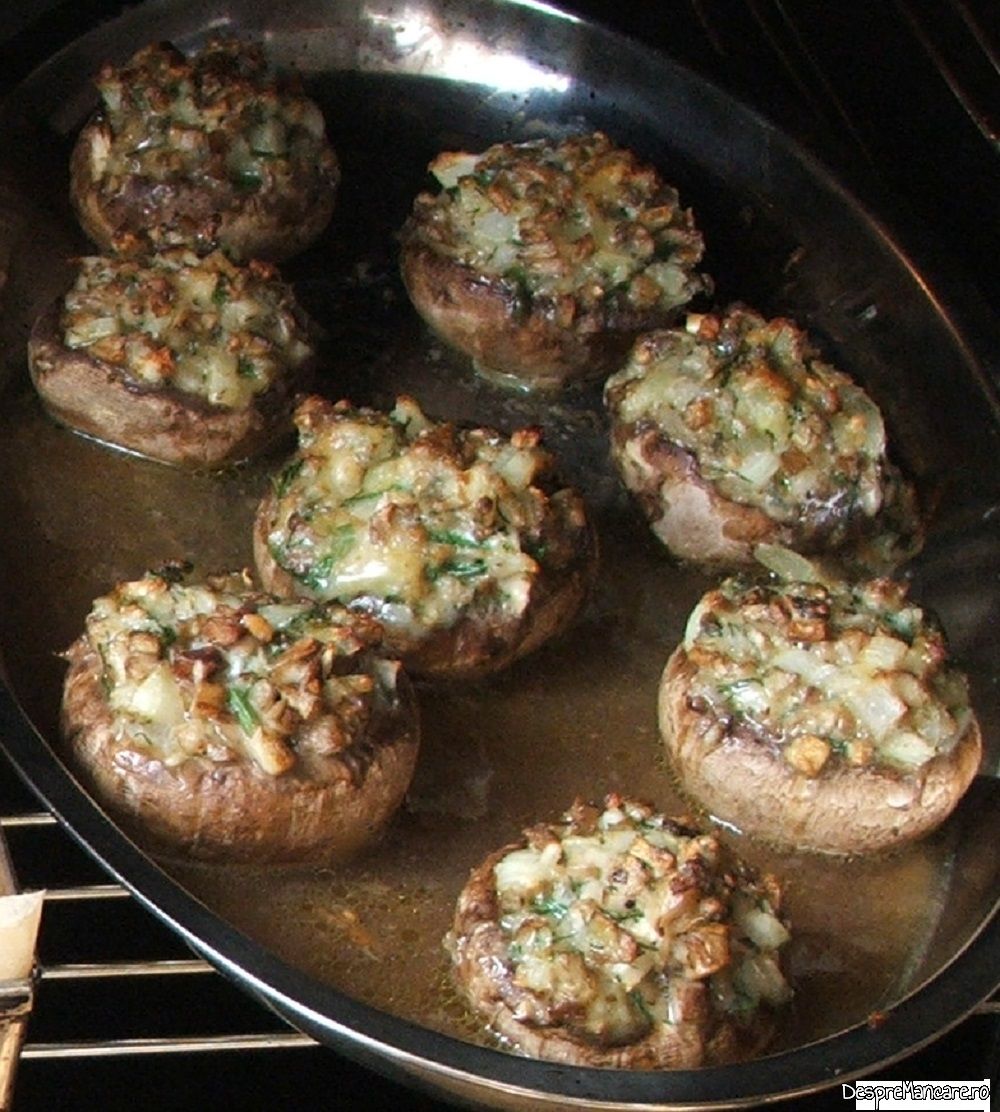 ciuperci albe umplute cu gorgonzola la cuptor 6