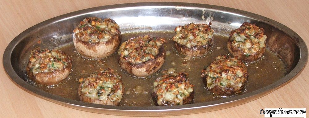 ciuperci albe umplute cu gorgonzola la cuptor 8