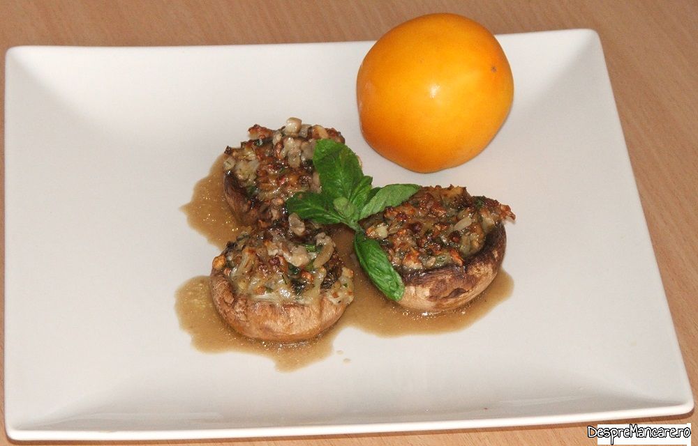 ciuperci albe umplute cu gorgonzola la cuptor 9