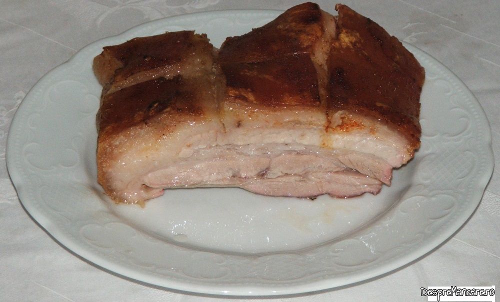 fleica de porc cu sorici si cartofi la cuptor 6