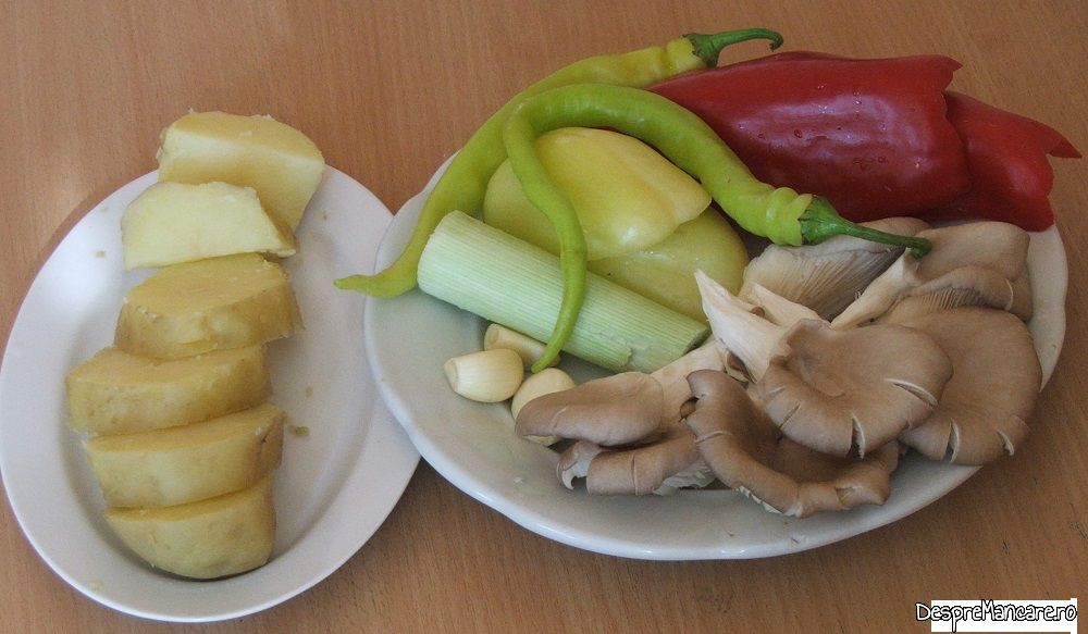 pastrama de oaie cu legume si pleorotus la cuptor 4