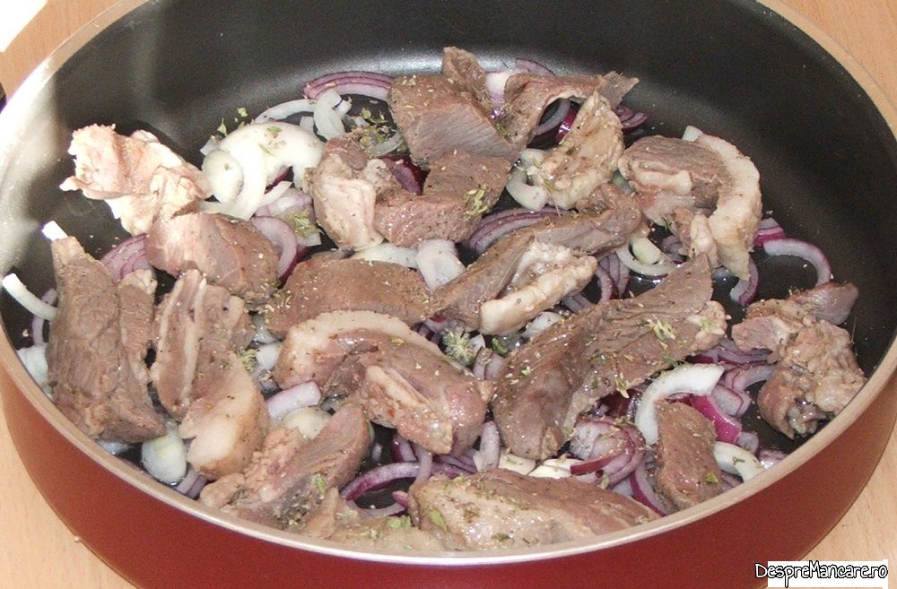 pastrama de oaie cu legume si pleorotus la cuptor 5