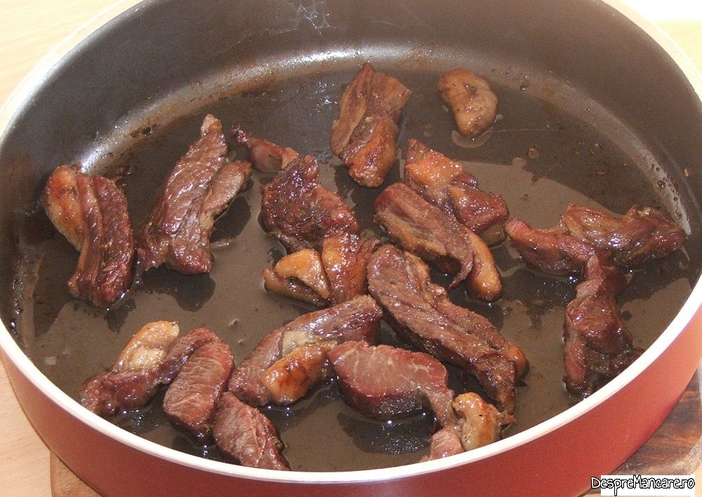 pastrama de oaie cu legume si pleorotus la cuptor 7