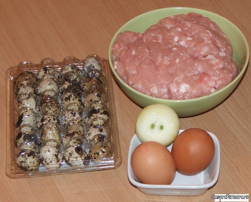 oua de prepelita in guguloi de carne tocata 1