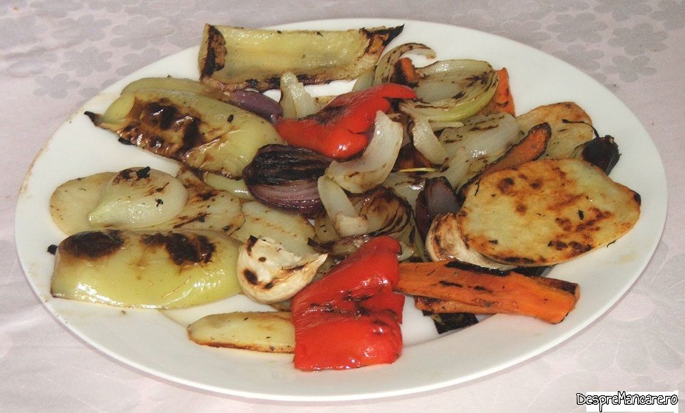 medalion din buture de vitel cu legume la gril 4