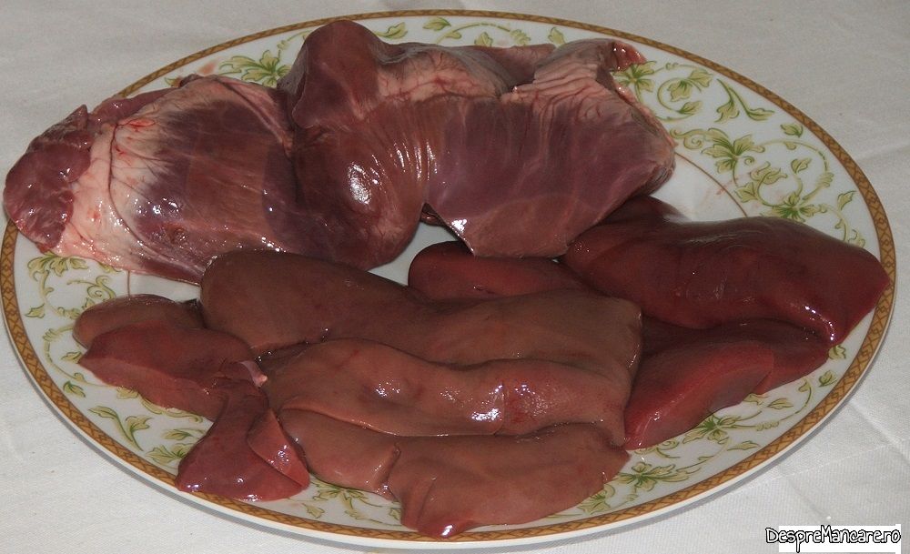 inima si rinichi de porc la gratar cu legume la tigaie 10
