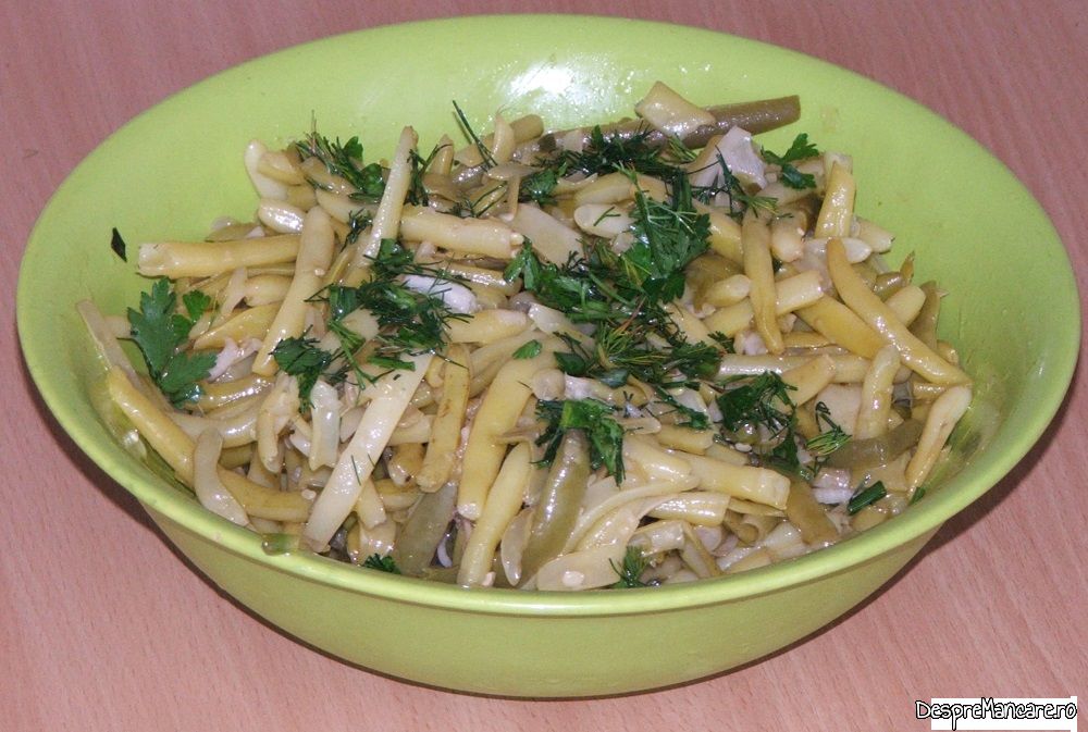 salata de fasole galbena