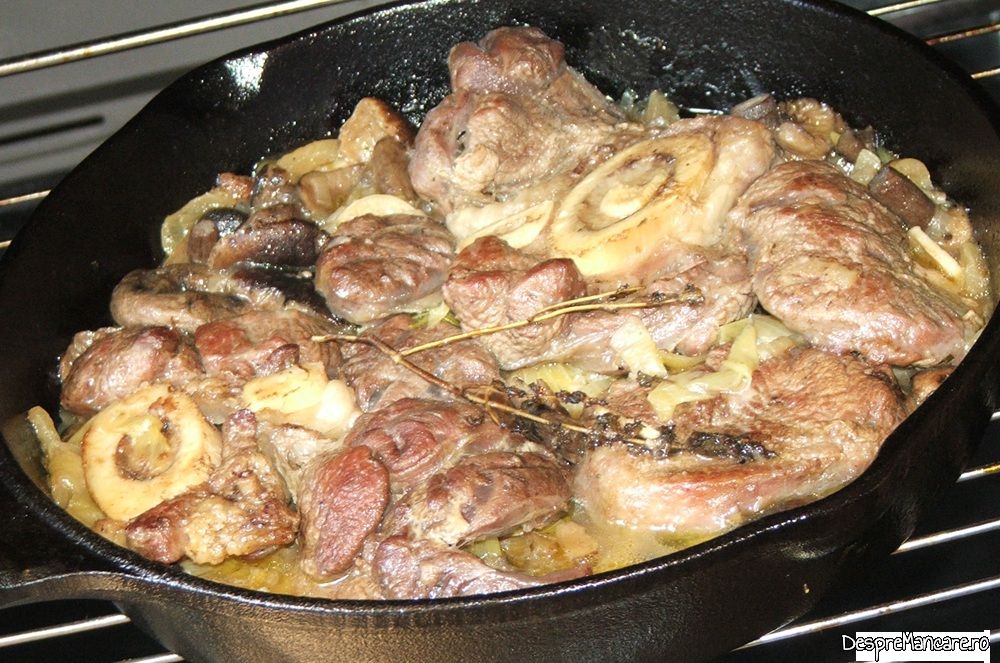 osso buco de vitel cu praz, ciuperci de plop si gorgonzola (11)
