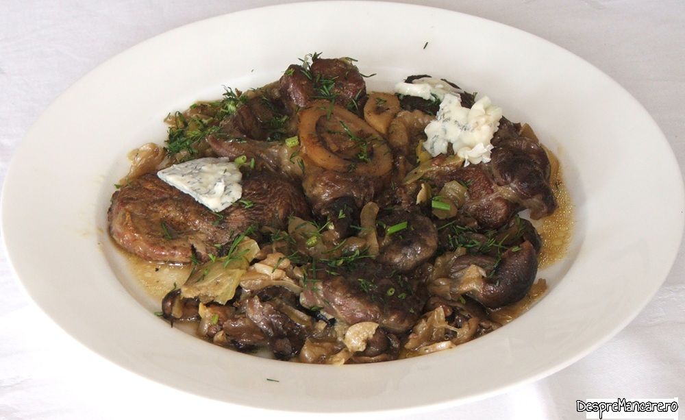 osso buco de vitel cu praz, ciuperci de plop si gorgonzola (14)