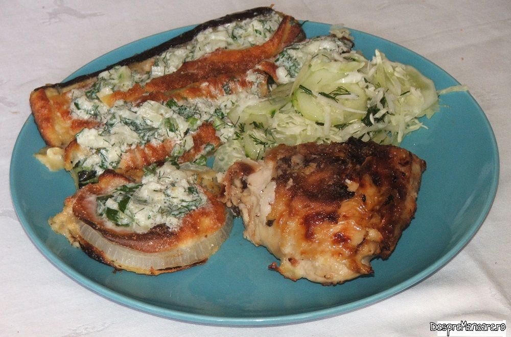 pulpe de pui cu legume, pane' uri in cuptorul electric al aragazului (16)