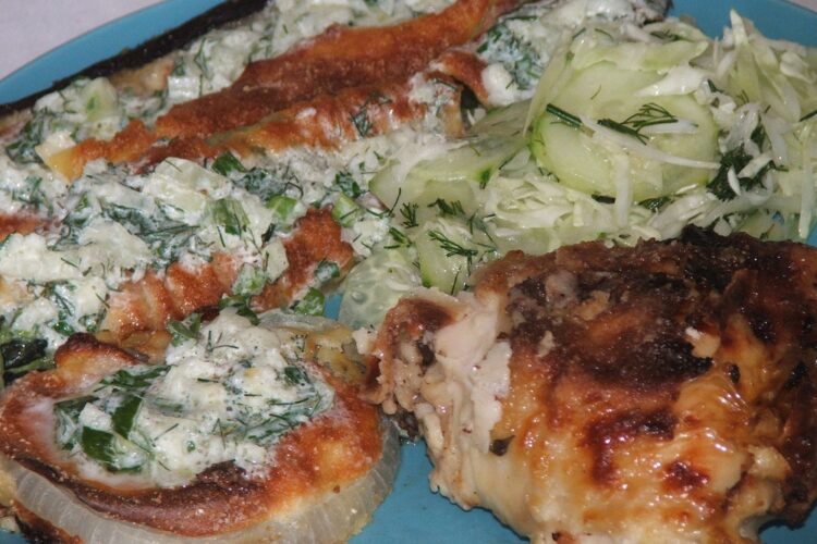 pulpe de pui cu legume, pane' uri in cuptorul electric al aragazului (17)