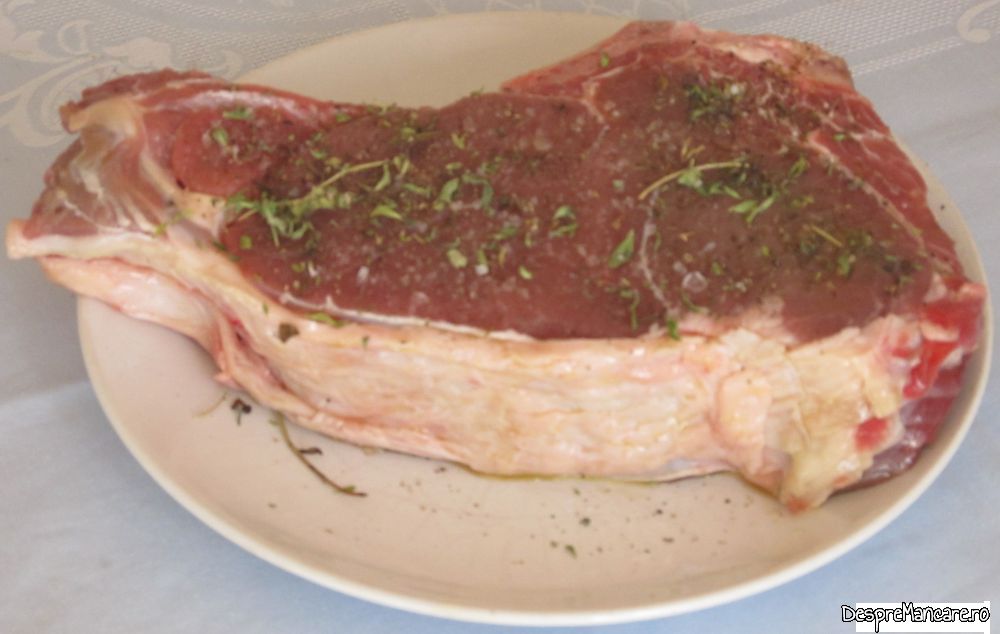 antricot de vita cu gorgonzola si garnitura de cartofi si dovleac (4)