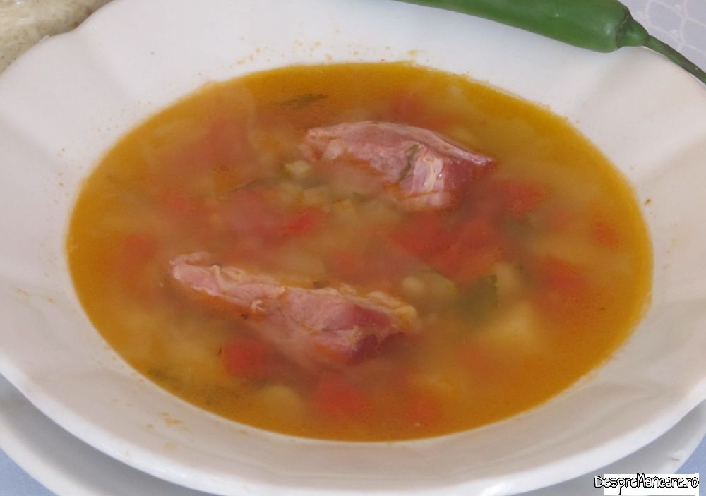 ciorba din cap de piept de porc, afumat (13)