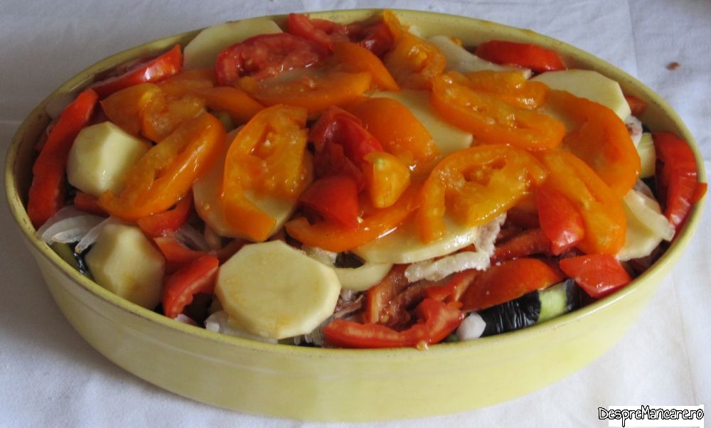 ghiveci de legume cu tocatura de carne si cascaval, in straturi (13)