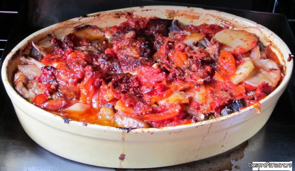 ghiveci de legume cu tocatura de carne si cascaval, in straturi (18)