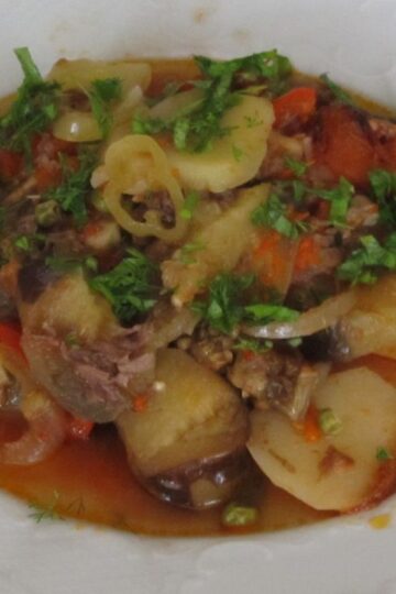 ghiveci de legume cu tocatura de carne si cascaval, in straturi (20)