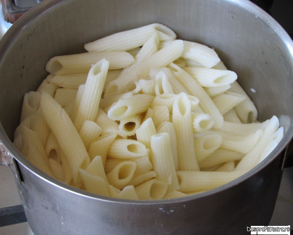 paste in sos de rosii cu ciuperci japoneze enoki (4)