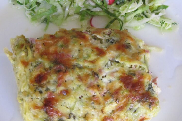 budinca cu legume, branza, smsntana, oua si mezel (18)