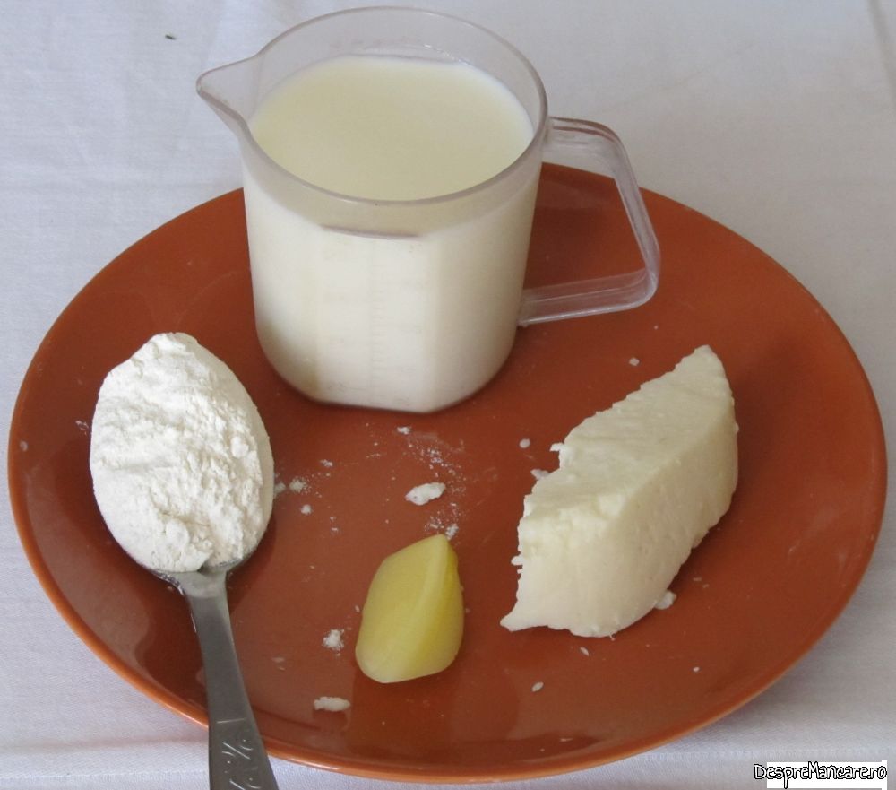 cartofi prajiti in untura de porc cu mujdei de usturoi verde si crema de branza de burduf (6)