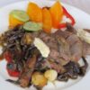 muschiulet de porc cu legume si ghebe la tigaie (6)