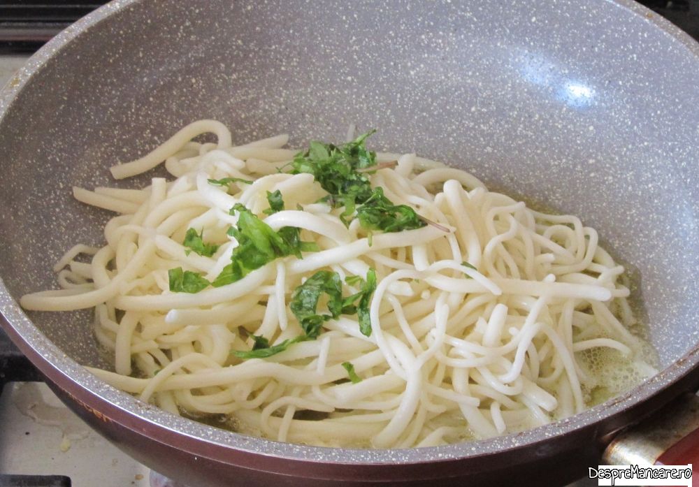 scoici Saint Jacques si somon norvegian cu spaghete (4)